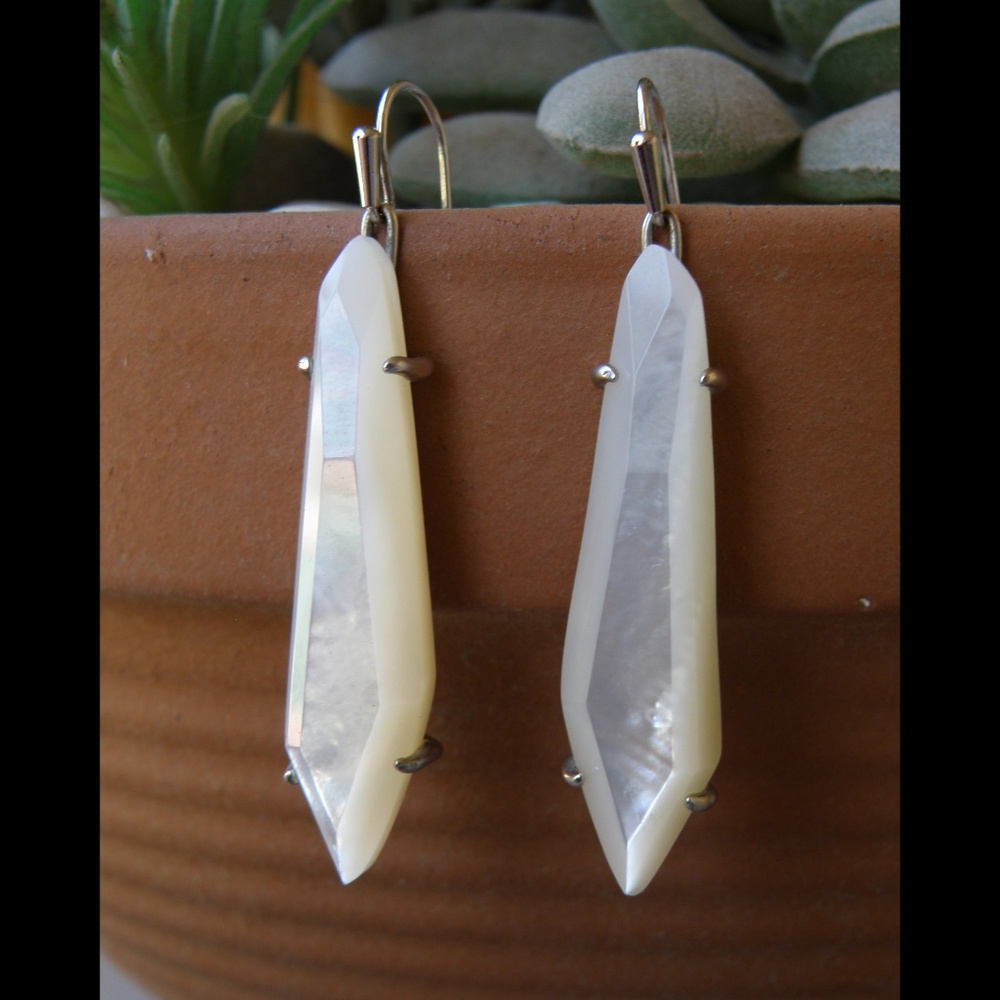 Kendra Scott Mother-of-Pearl Dangle Drop Earrings